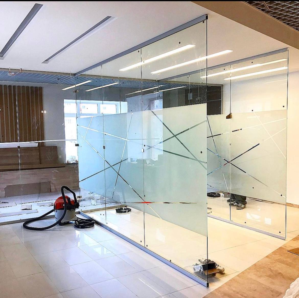 تركيب فواصل زجاج